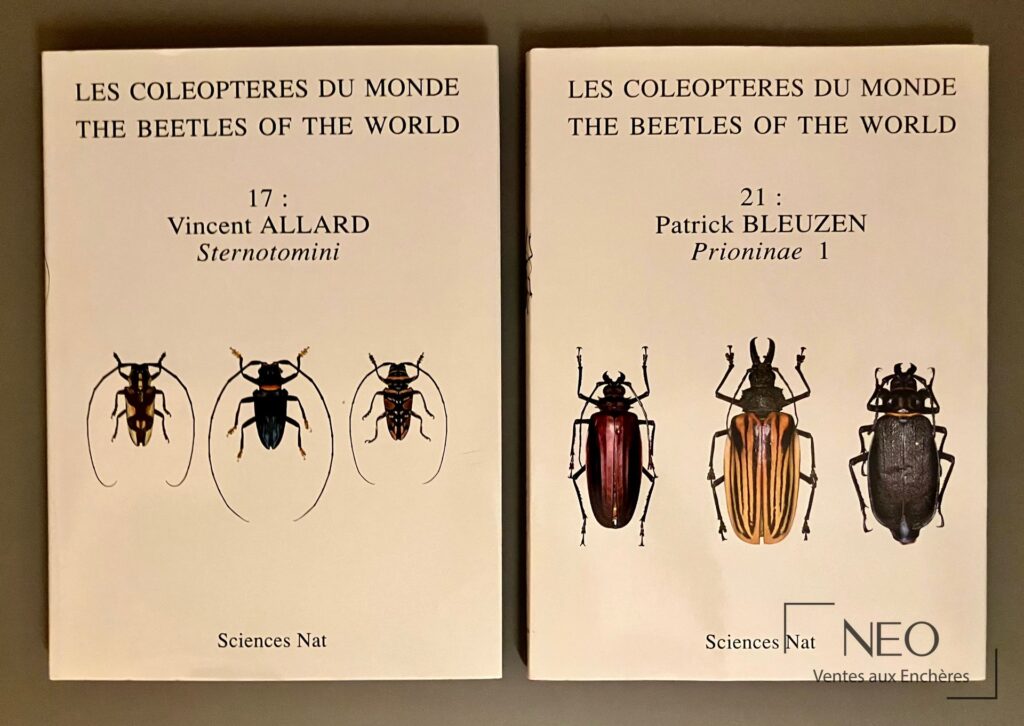 Deux couvertures des tomes 17 et 21 des Coléoptères du Monde