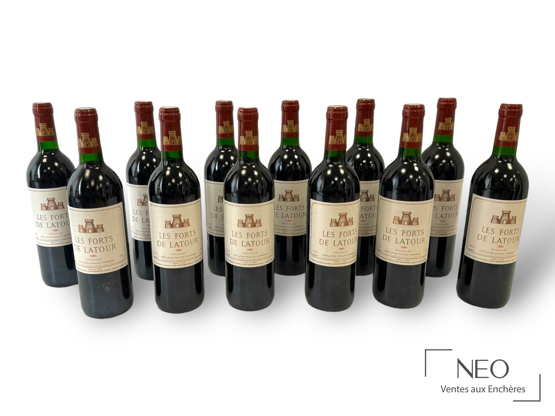 Les Forts de Latour 1991, Pauillac, caisse de 12 bouteilles