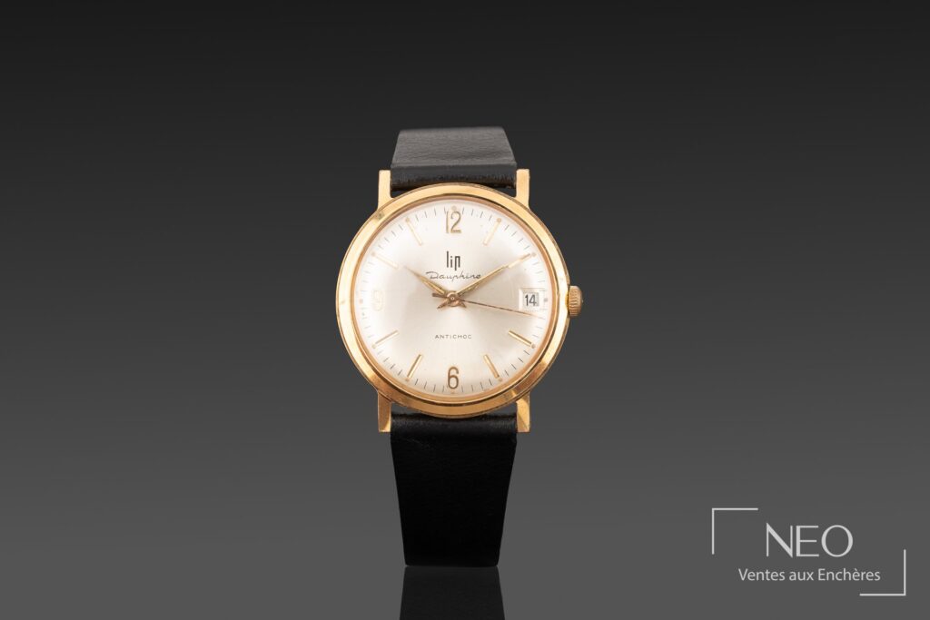 Montre LIP Dauphine en plaqué or