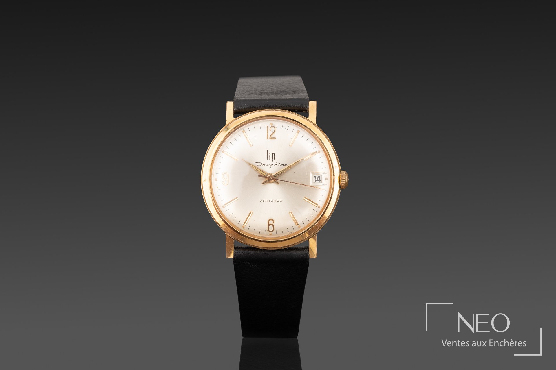 Montre LIP Dauphine en plaqué or