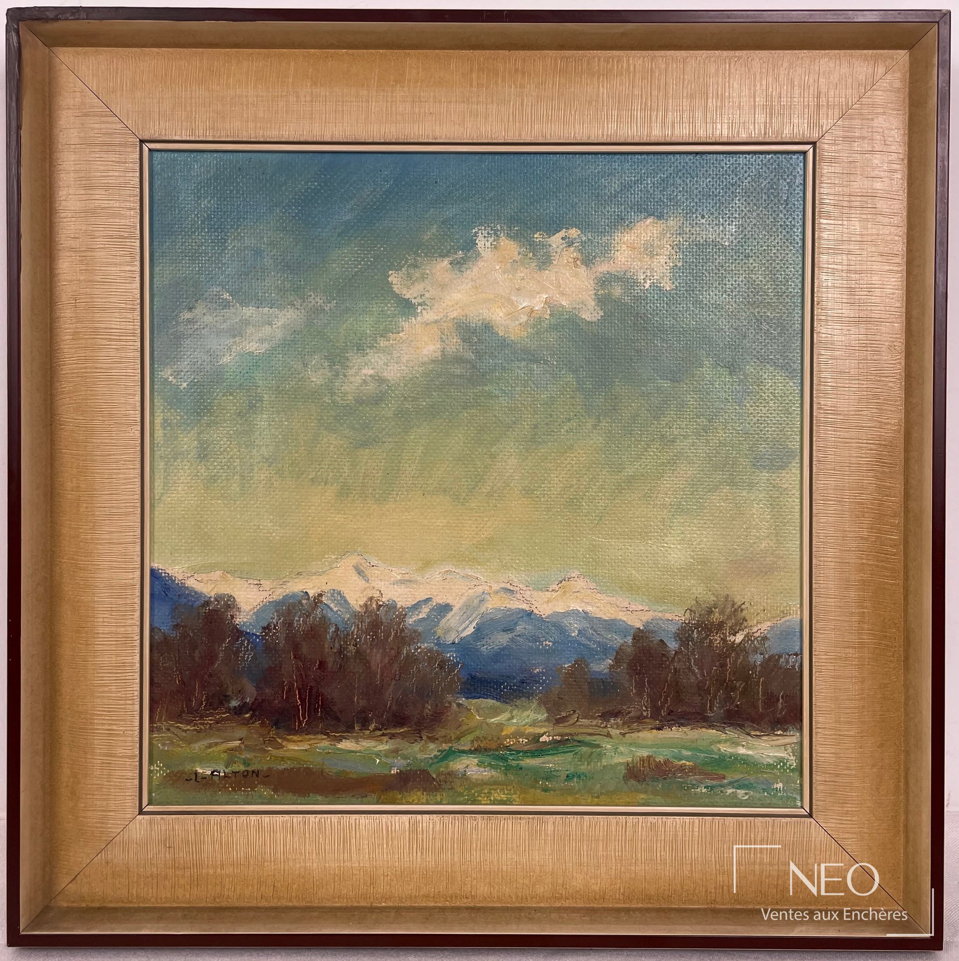 Lois Lupp Alton, Oberinntal, huile sur isorel