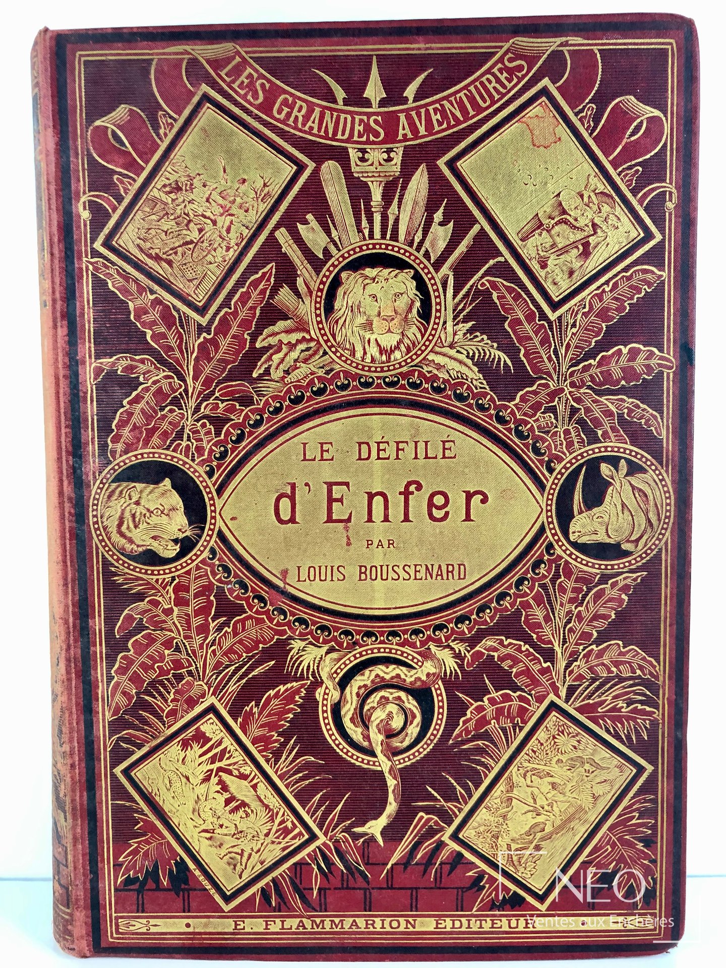 Couverture polychrome d'un livre de Louis Boussenard