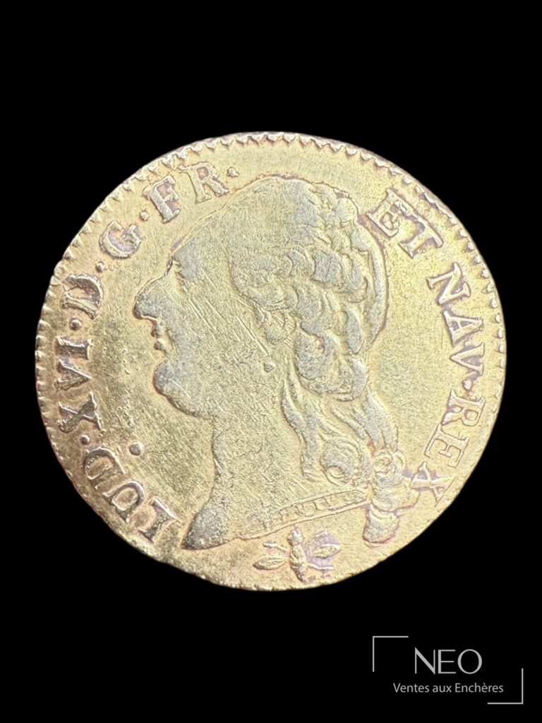 Portrait tête nue de Louis XVI sur la monnaie