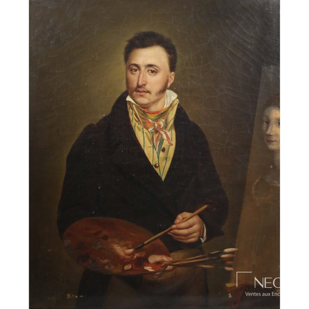 Autoportrait peint de Louis-François Rathier