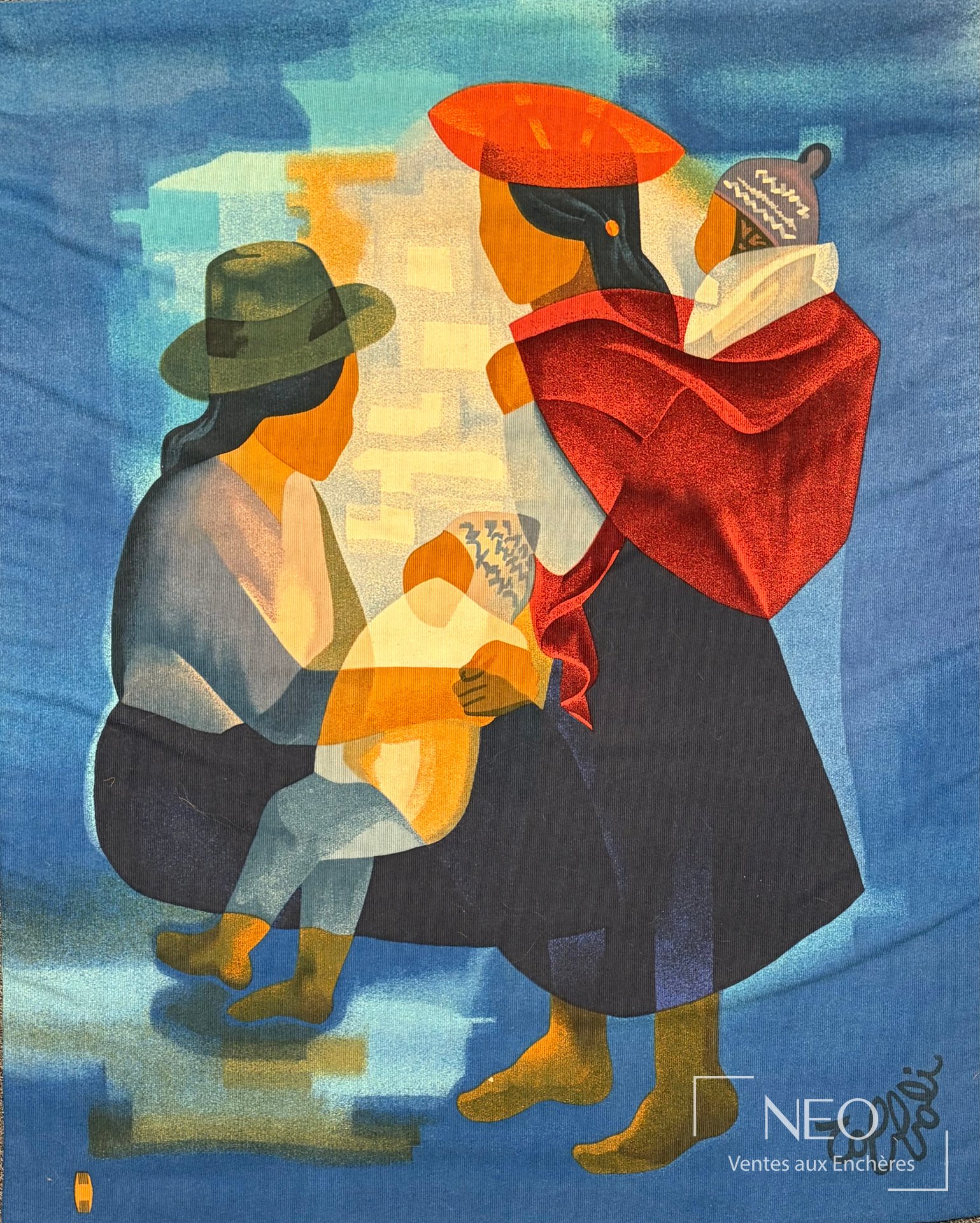 D’après Louis Toffoli, tapisserie Yucatan, atelier Robert Four