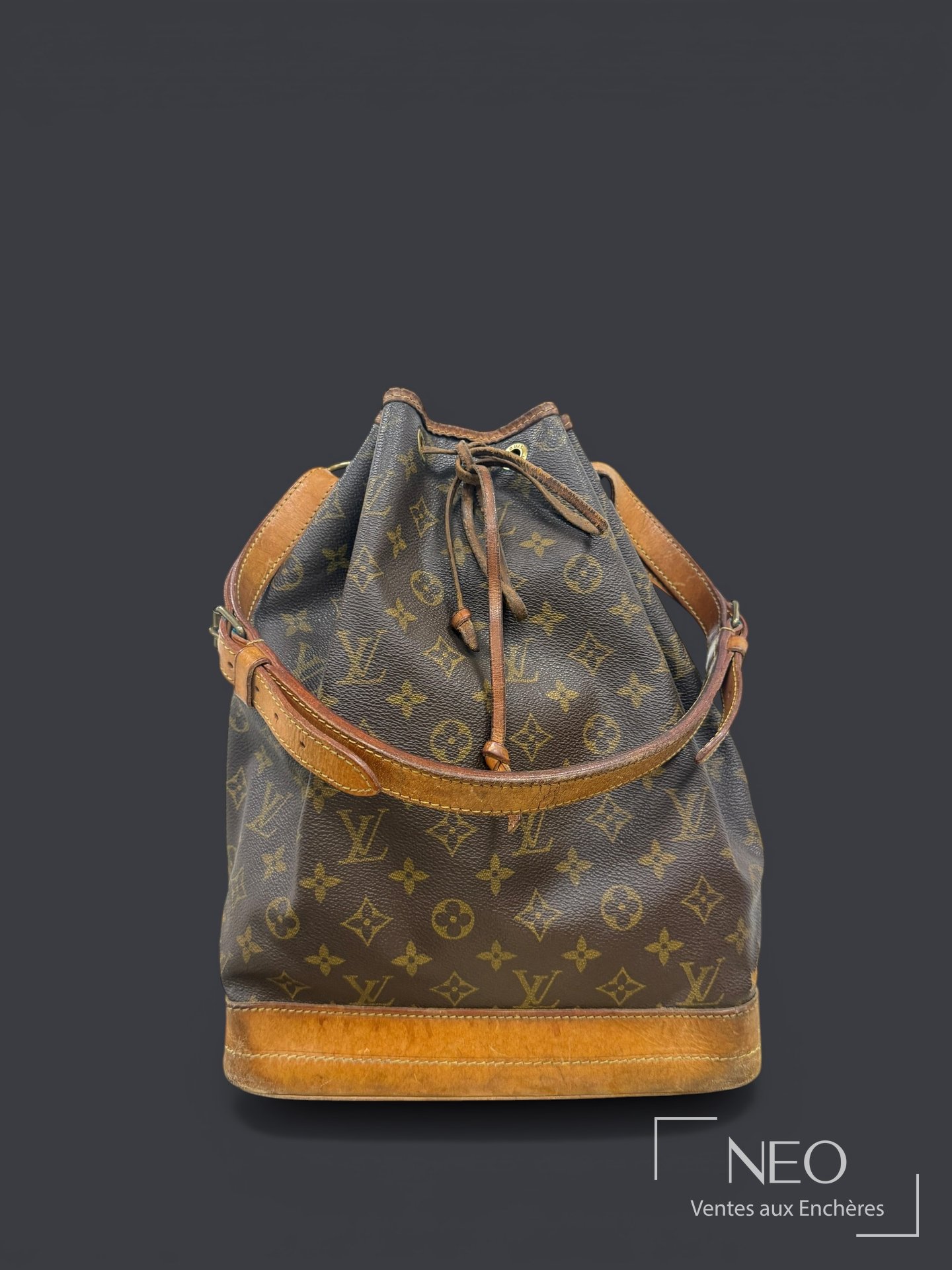 Louis Vuitton Sac Noé GM en toile monogram et cuir naturel