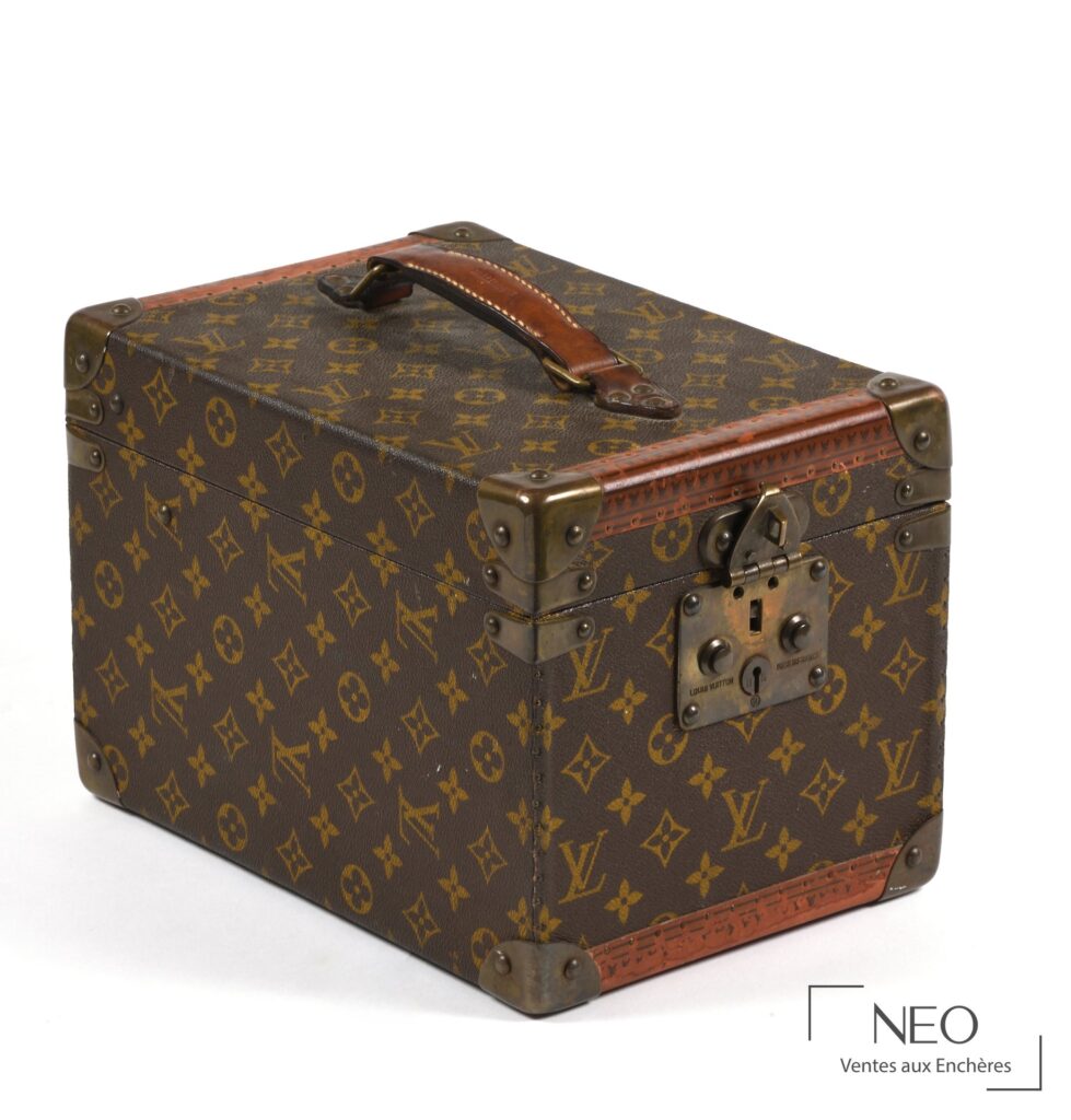 Vanity Louis Vuitton en toile monogrammée et cuir