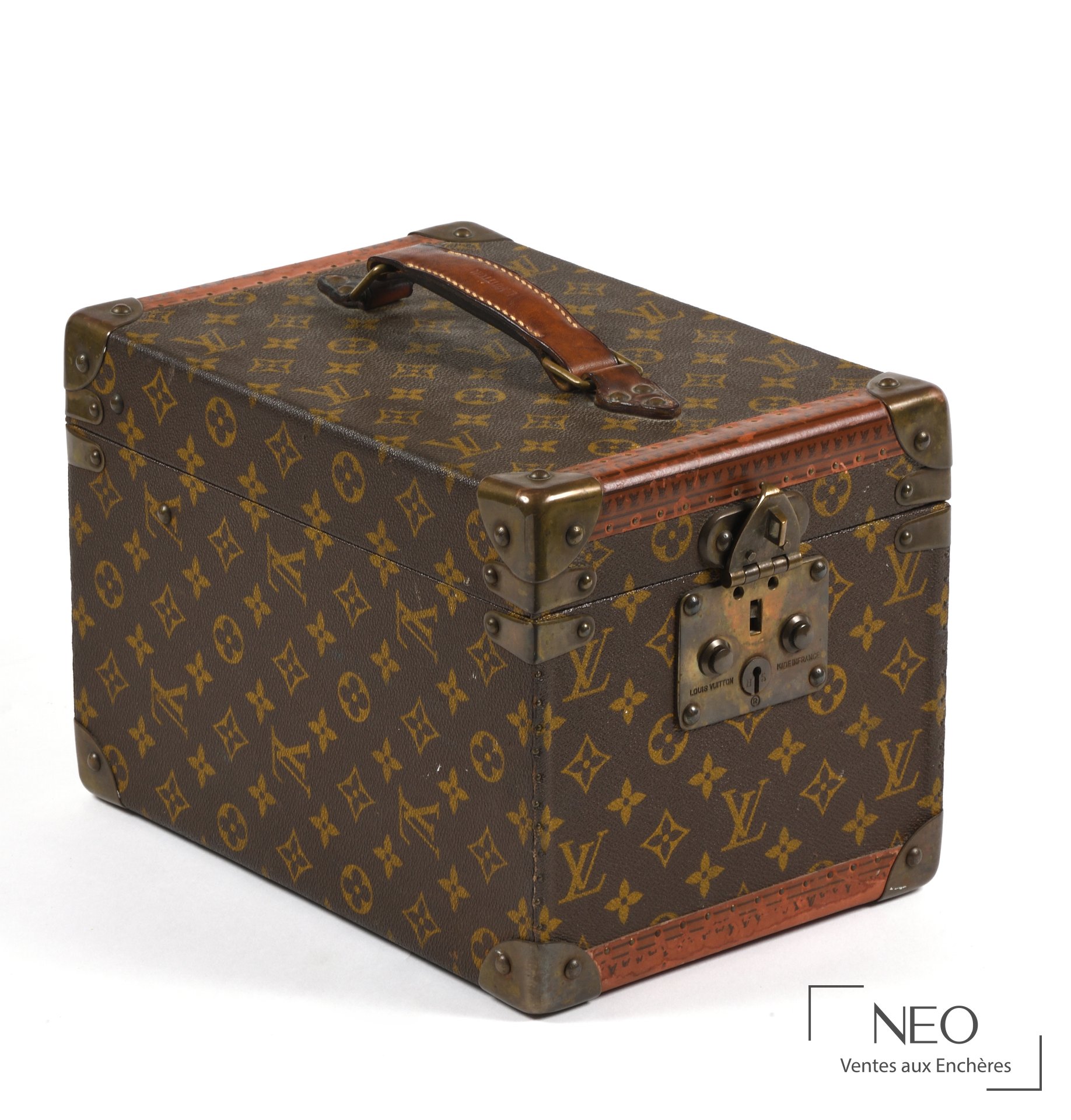 Vanity Louis Vuitton en toile monogrammée et cuir