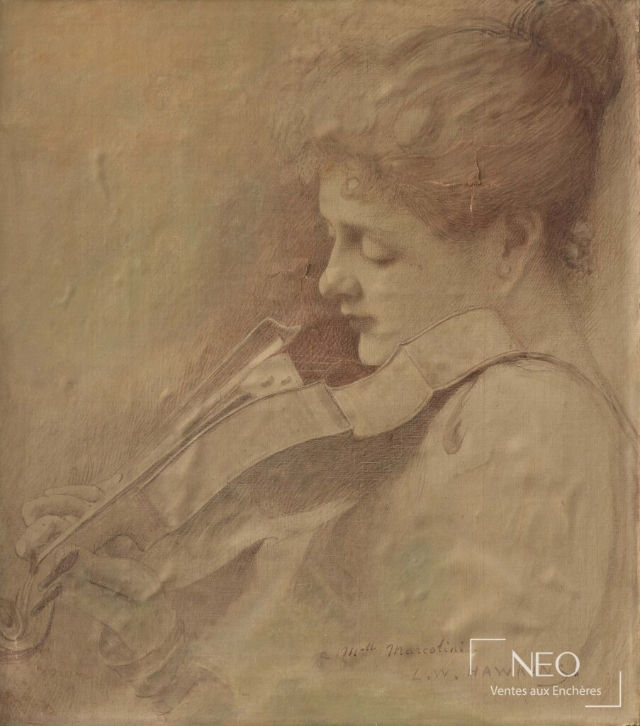 Jeune violoniste de Louis Welden Hawkins