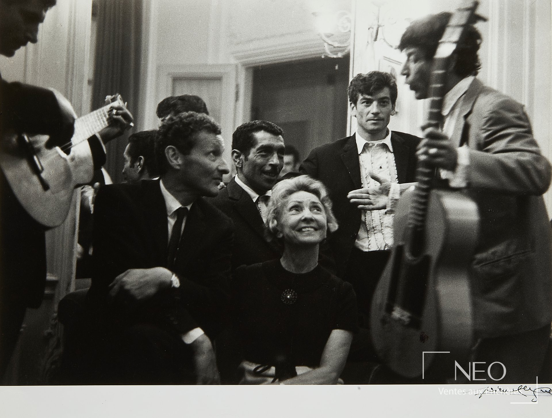 Lucien Clergue, Jean-Louis Barrault et Madeleine Renaud, tirage argentique postérieur