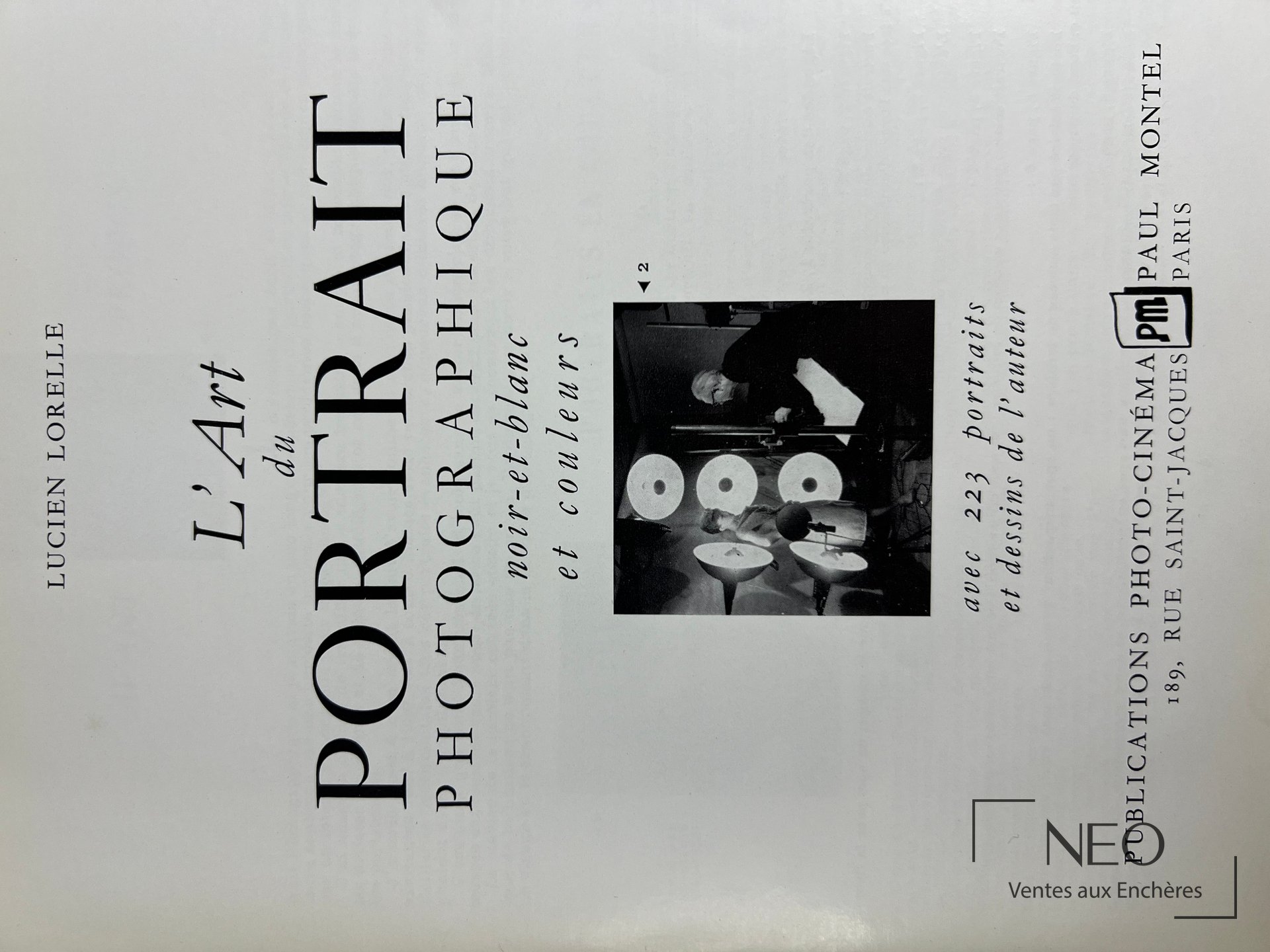 Couverture du livre L'Art du portrait photographique de Lucien Lorelle