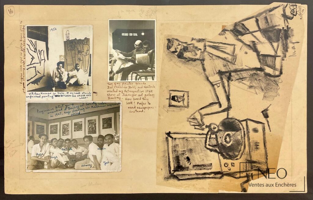 Composition de Maqbool Fida Husain mêlant photographies