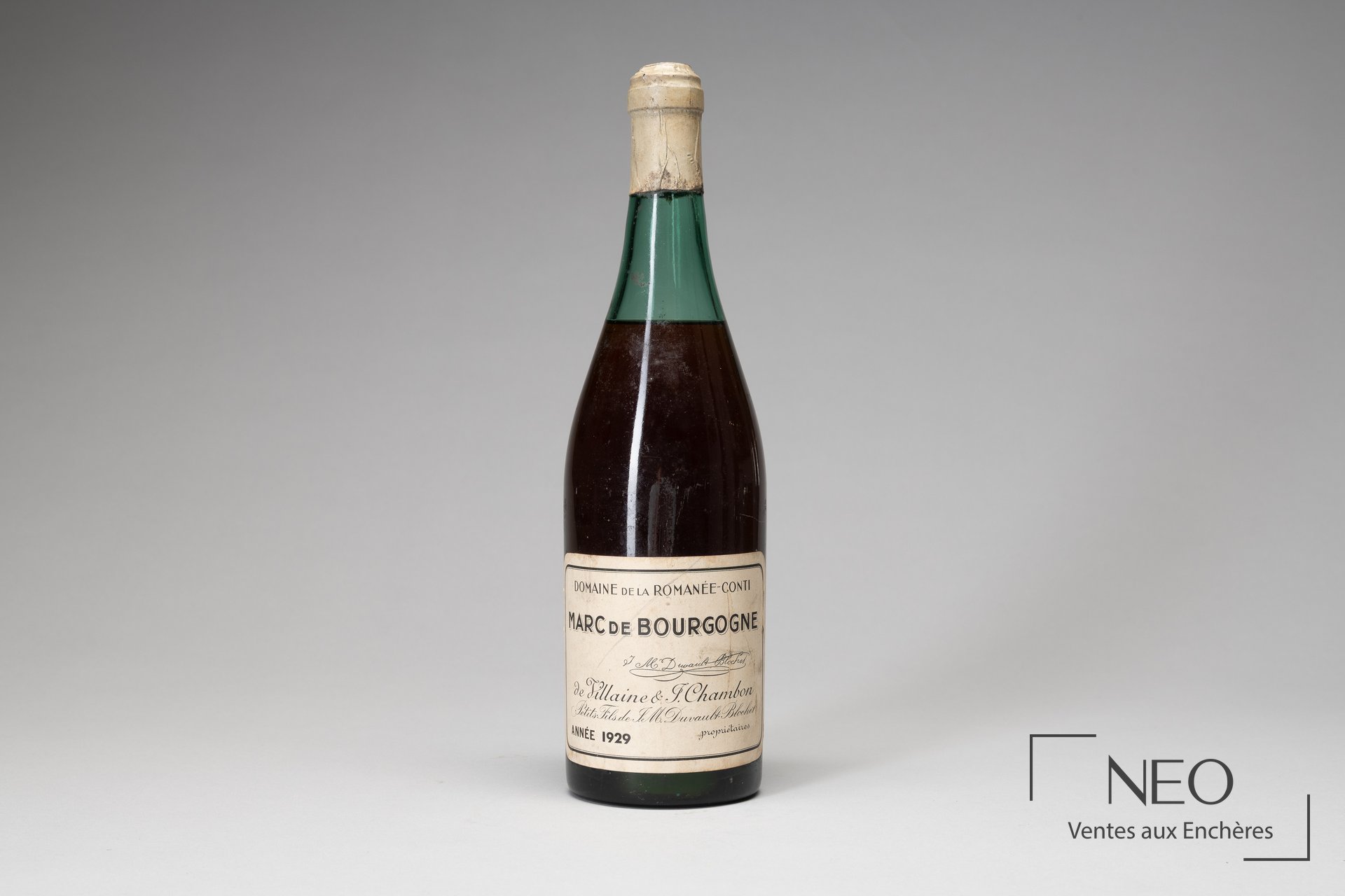 Bouteille de Marc de Bourgogne Domaine de la Romanée-Conti