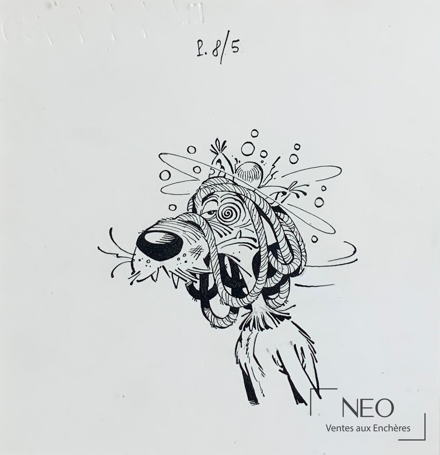 Illustration humoristique de Marcel Gotlib représentant un loup