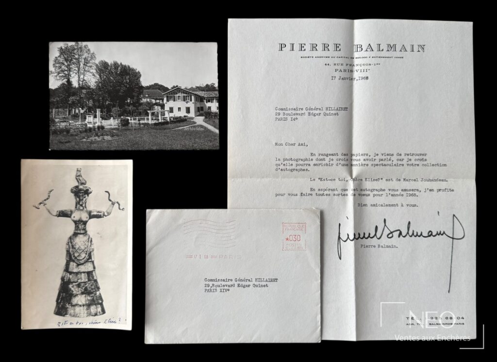 Ensemble de documents avec photographie annotée