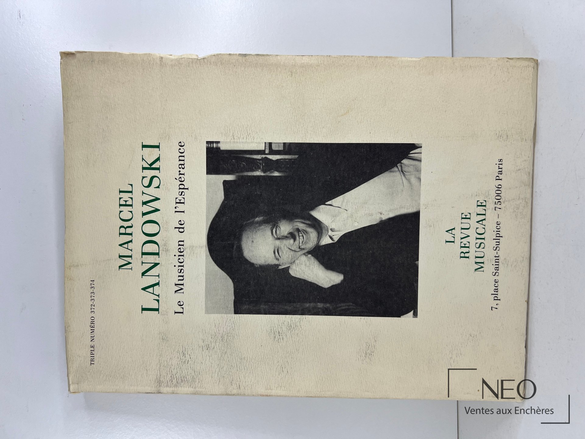 Couverture d'un ouvrage broché Marcel Landowski