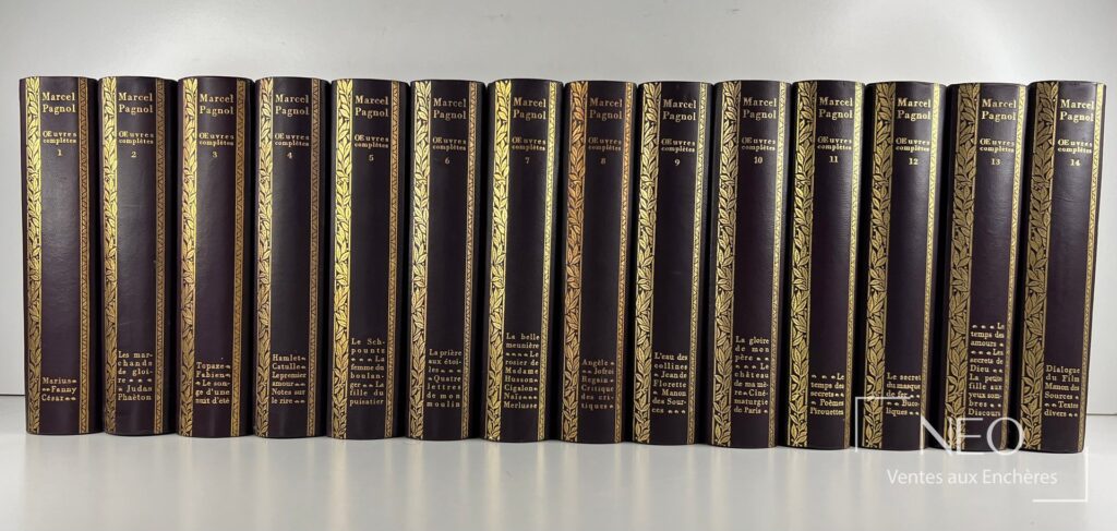 Suite de quatorze tomes Marcel Pagnol en reliure éditeur