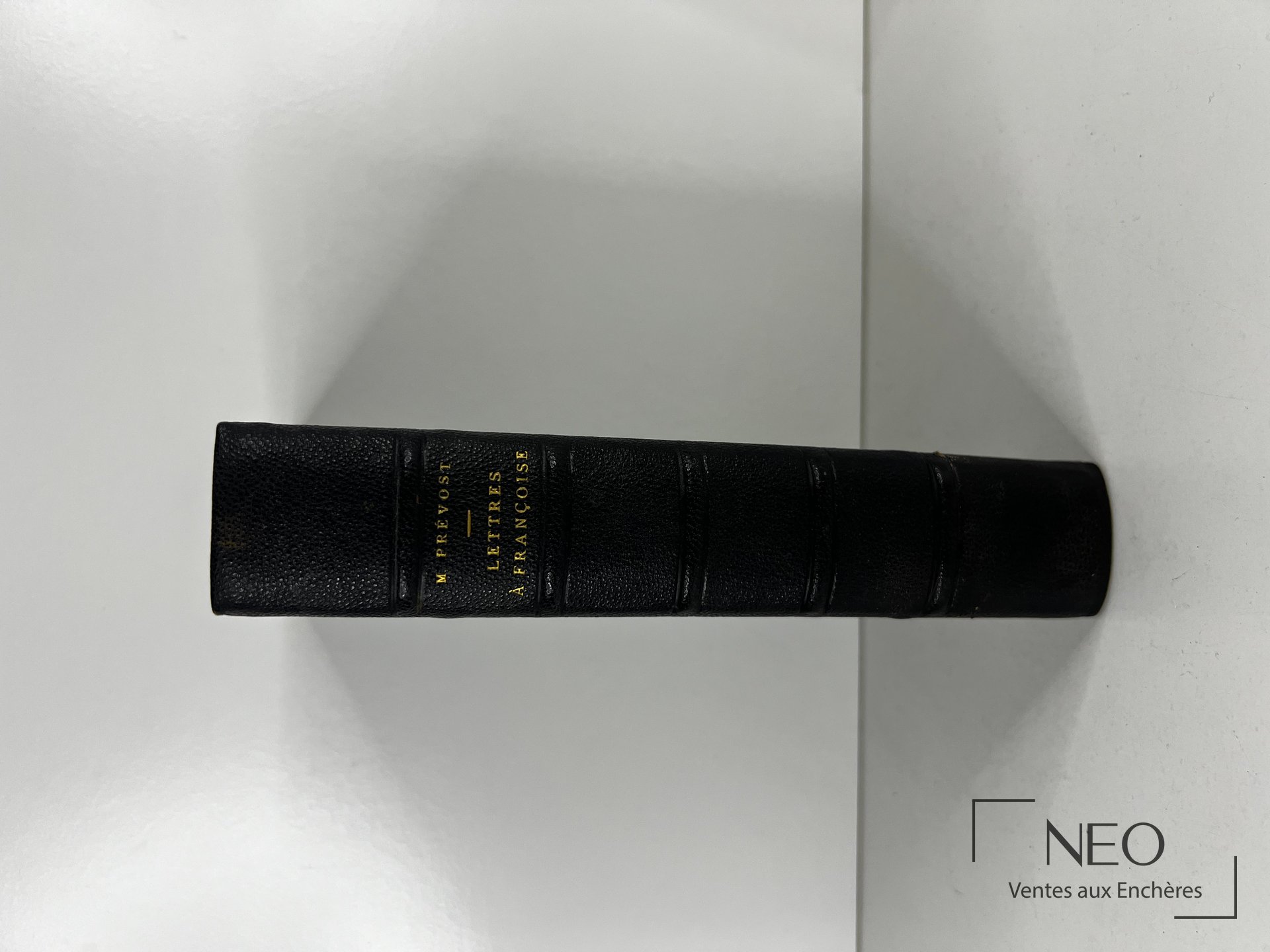 Dos en demi chagrin noir avec titre doré Marcel Prévost Lettres à Francoise