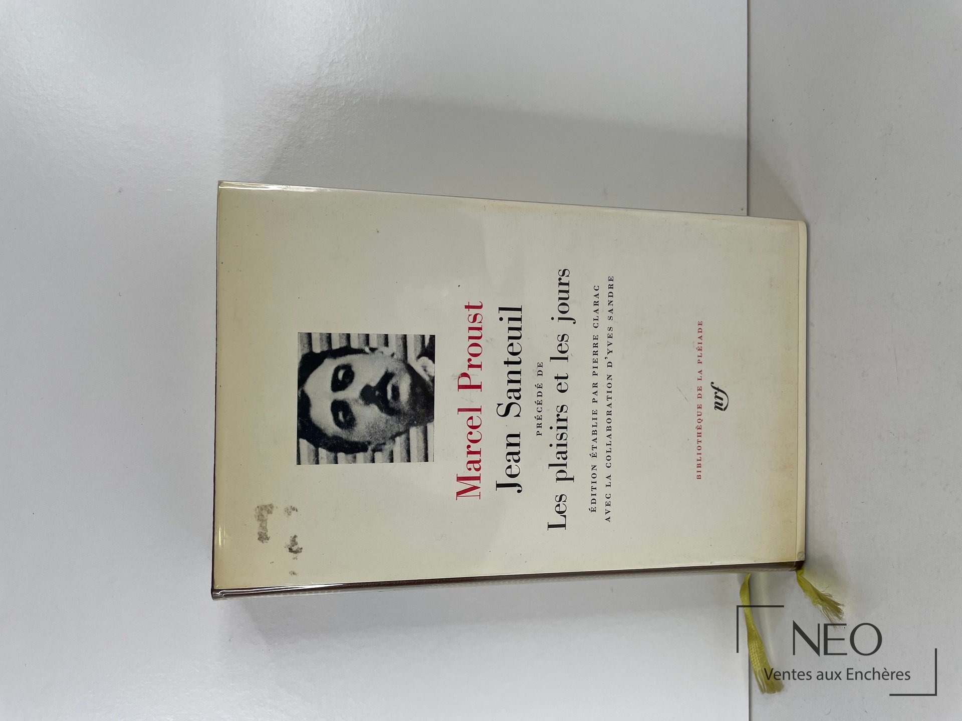 Couverture de Jean Santeuil de Marcel Proust sous jaquette illustrée