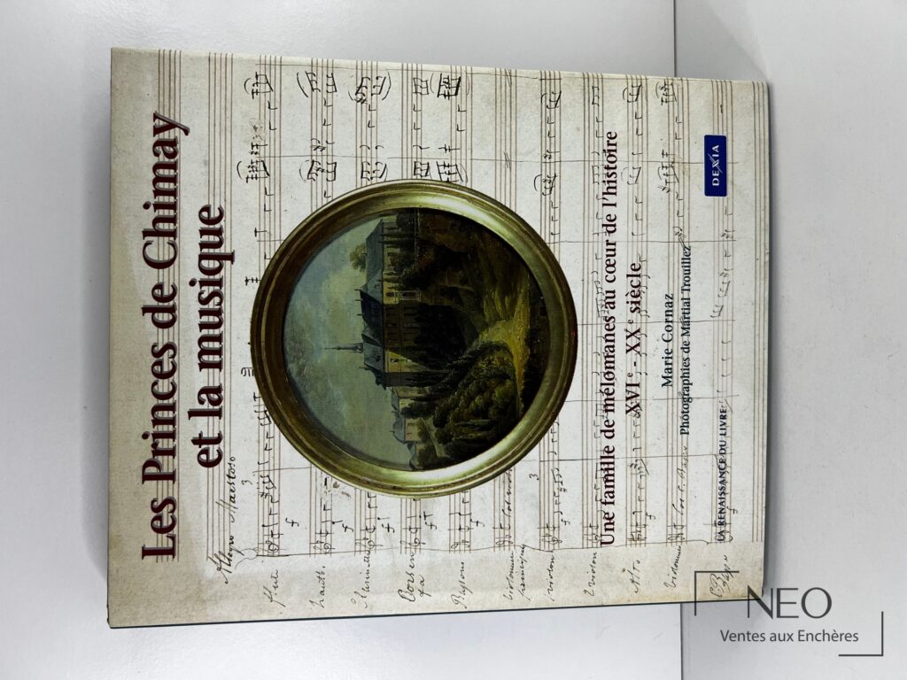 Couverture du livre Les Princes de Chimay et la musique de Marie Cornaz avec jaquette illustrée