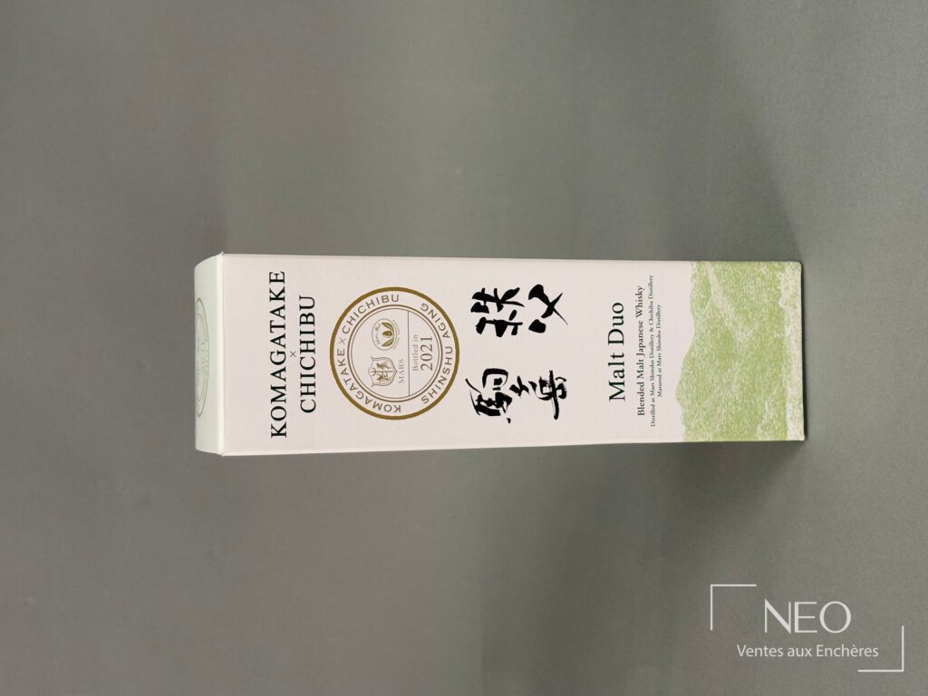 Étui d’origine du whisky Mars Komagatake x Chichibu Malt Duo
