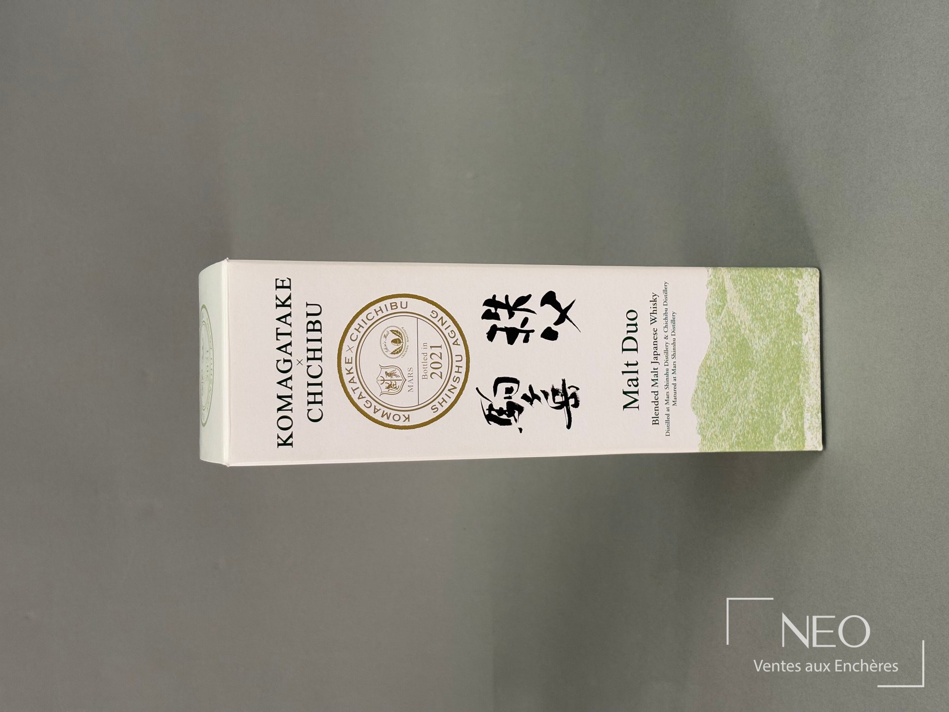 Étui d’origine du whisky Mars Komagatake x Chichibu Malt Duo