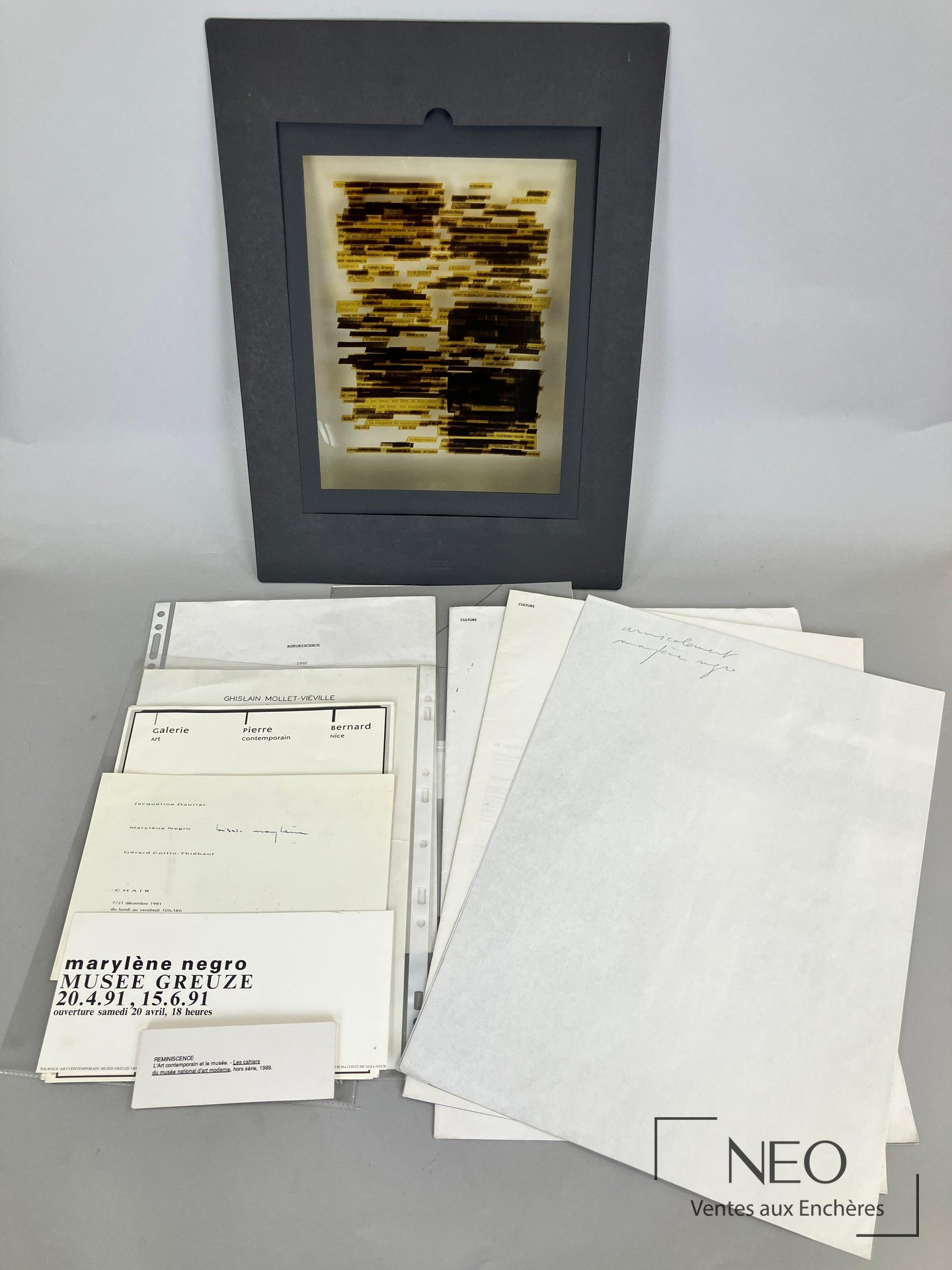 Marylène Negro, Reminiscence, Ektachrome en couleurs sur polyester, 1990