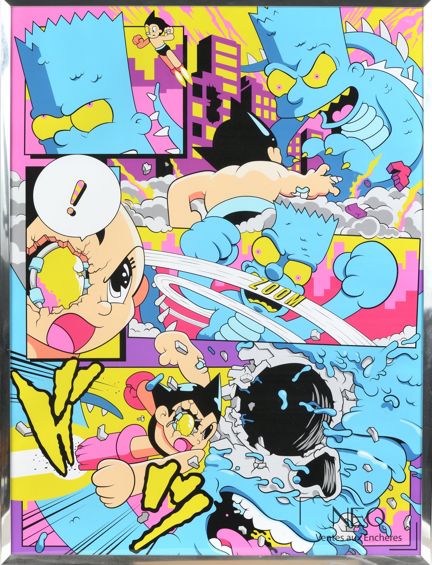 Tirage giclée coloré de Matt Gondek sous cadre