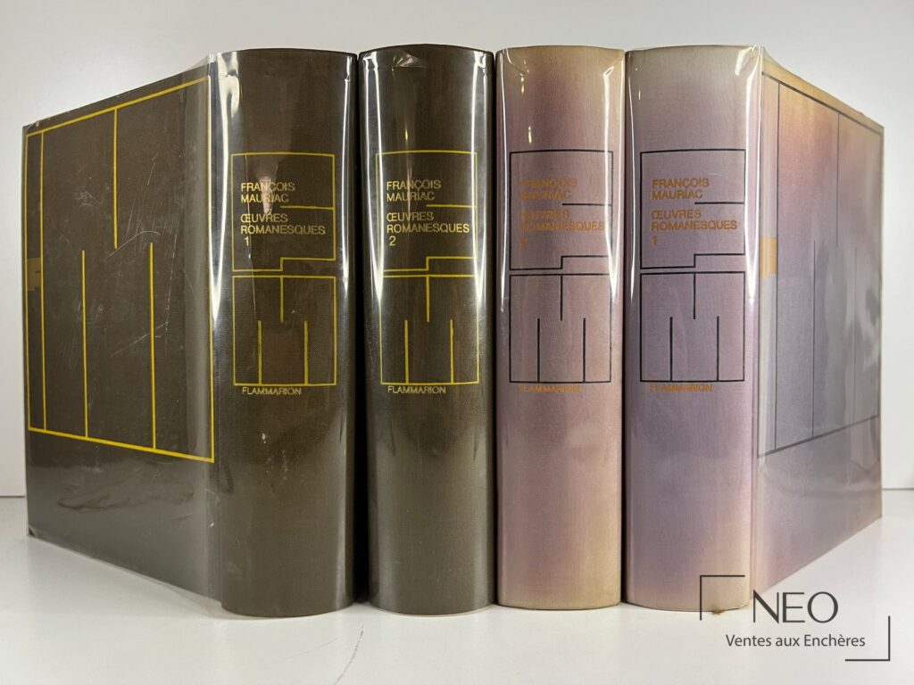 Quatre volumes François Mauriac Œuvres Romanesques en reliure d'éditeur.