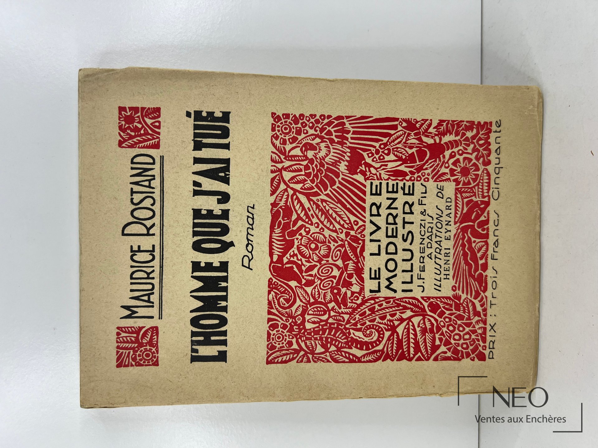 Couverture du livre L'homme que j'ai tué de Maurice Rostand