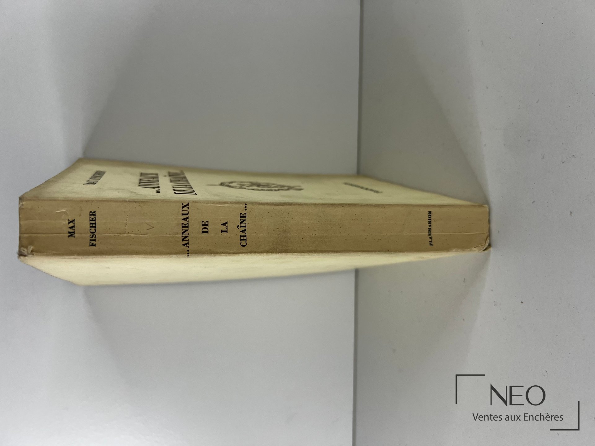 Dos du livre Max Fischer Anneaux de la Chaine