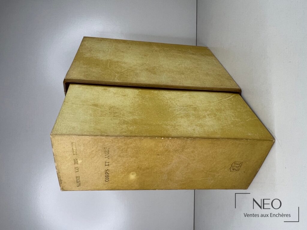 Coffret beige de Corps et âmes de Maxence Van der Meersch vu de biais