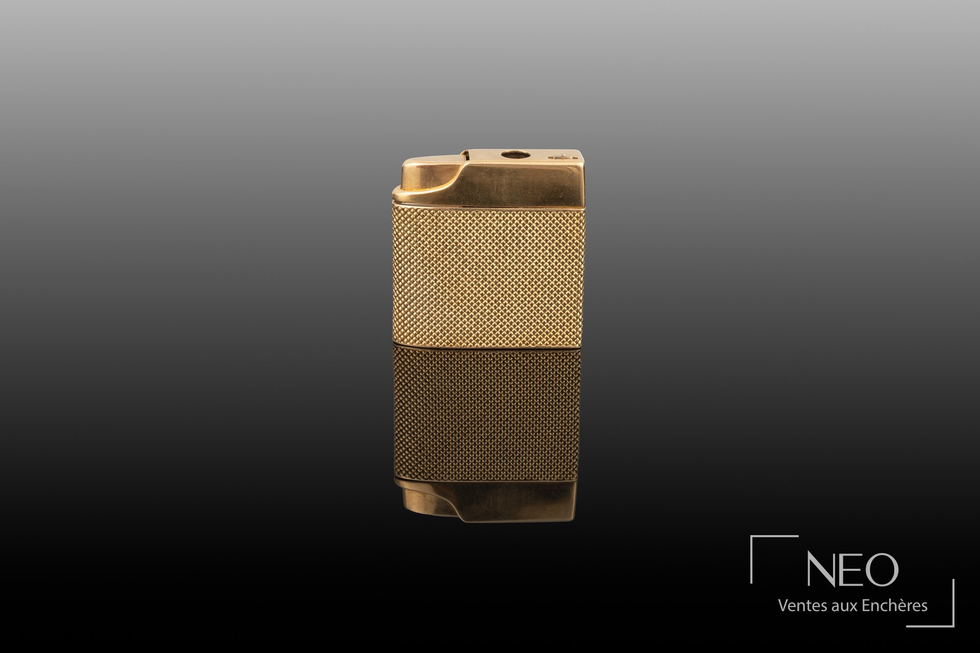 Mellerio Paris briquet en or jaune 18 carats à maille résille