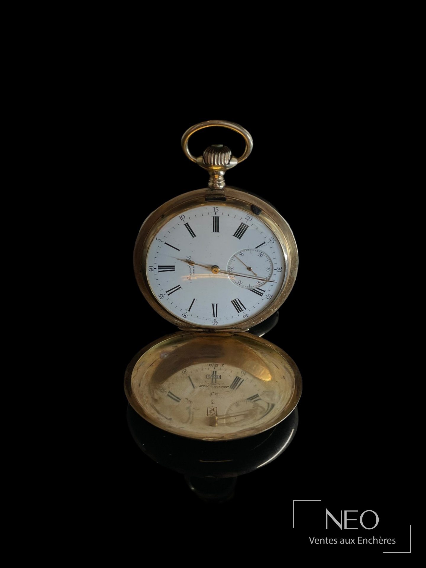 Montre à gousset ouverte