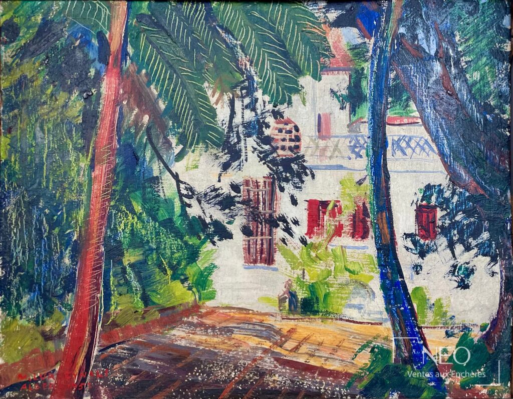 Peinture colorée d'une maison à Alger