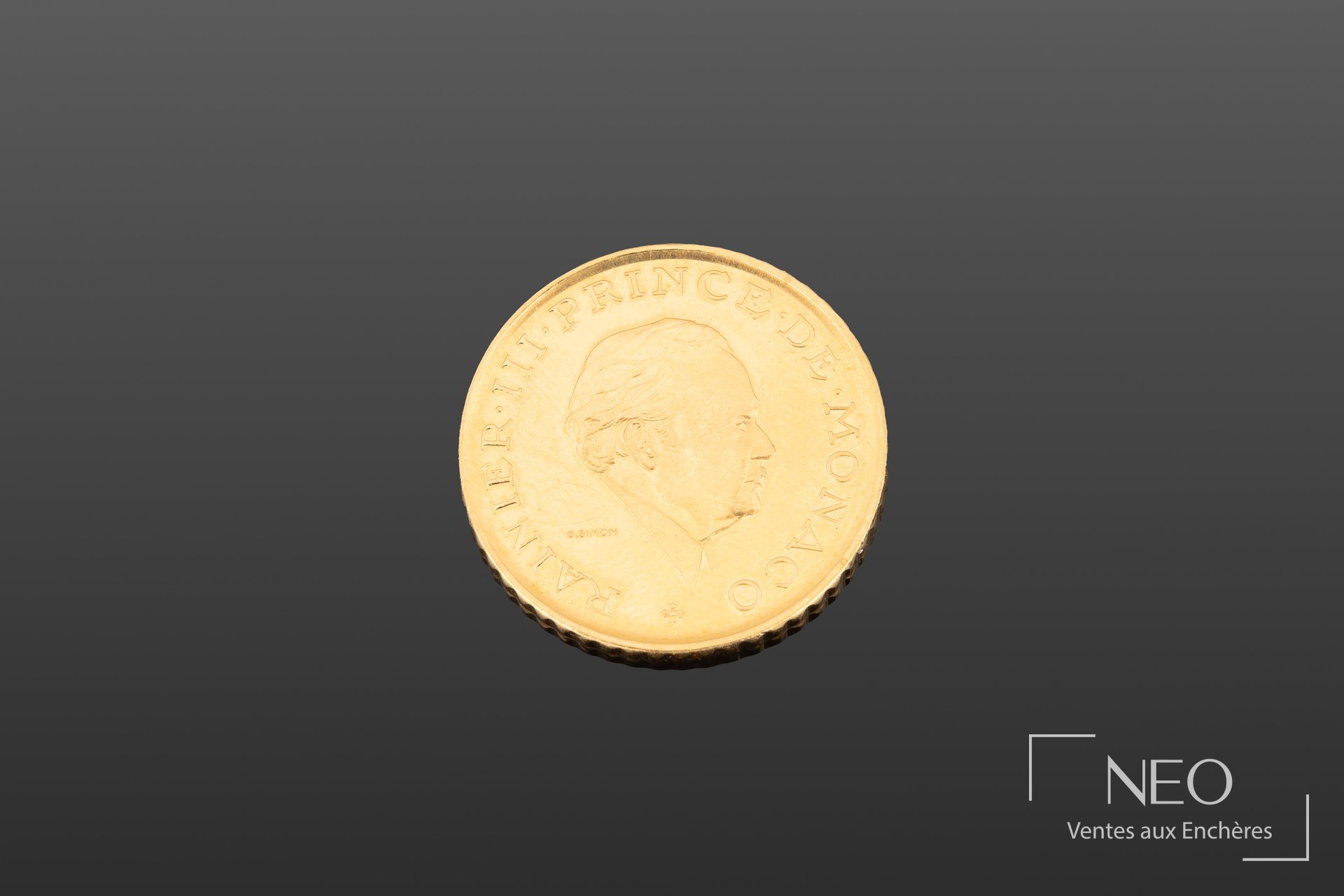 Monaco Rainier III essai 2 francs en or 1982