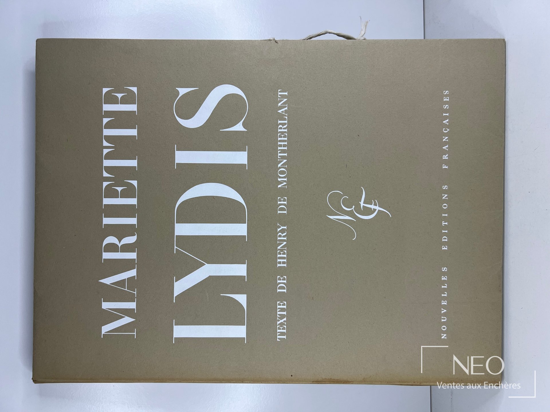 Couverture du livre Mariette Lydis de Montherlant en chemise cartonnée