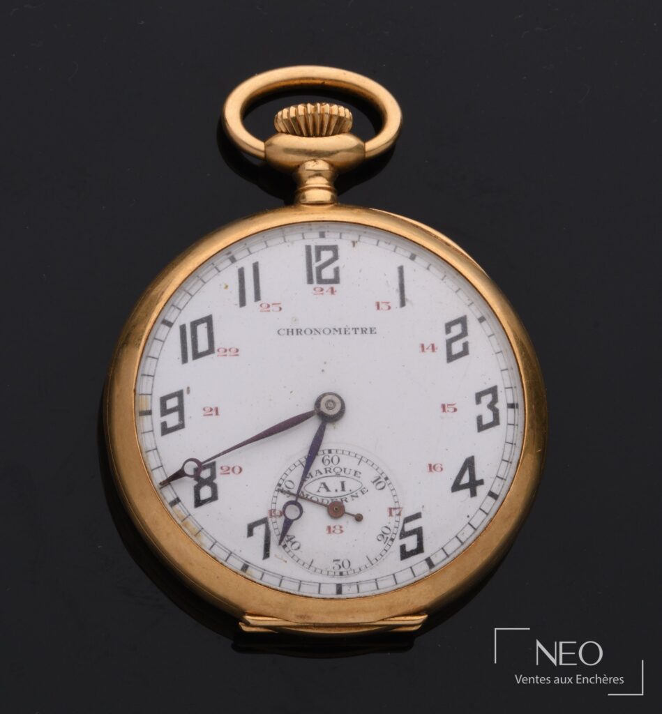 Montre à gousset en or jaune