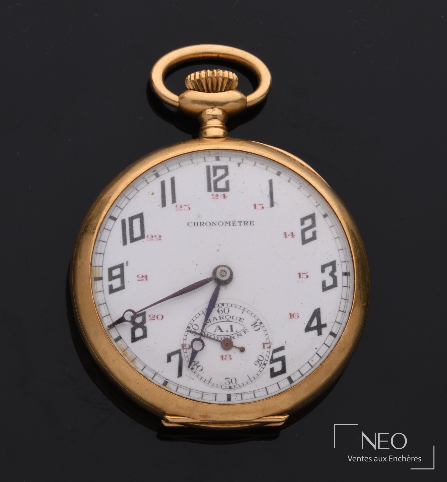 Montre à gousset en or jaune