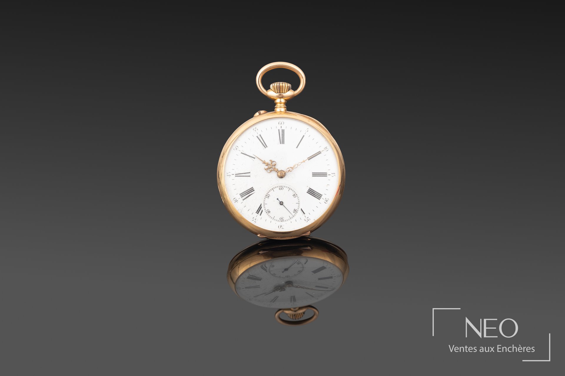 Montre à gousset en or jaune