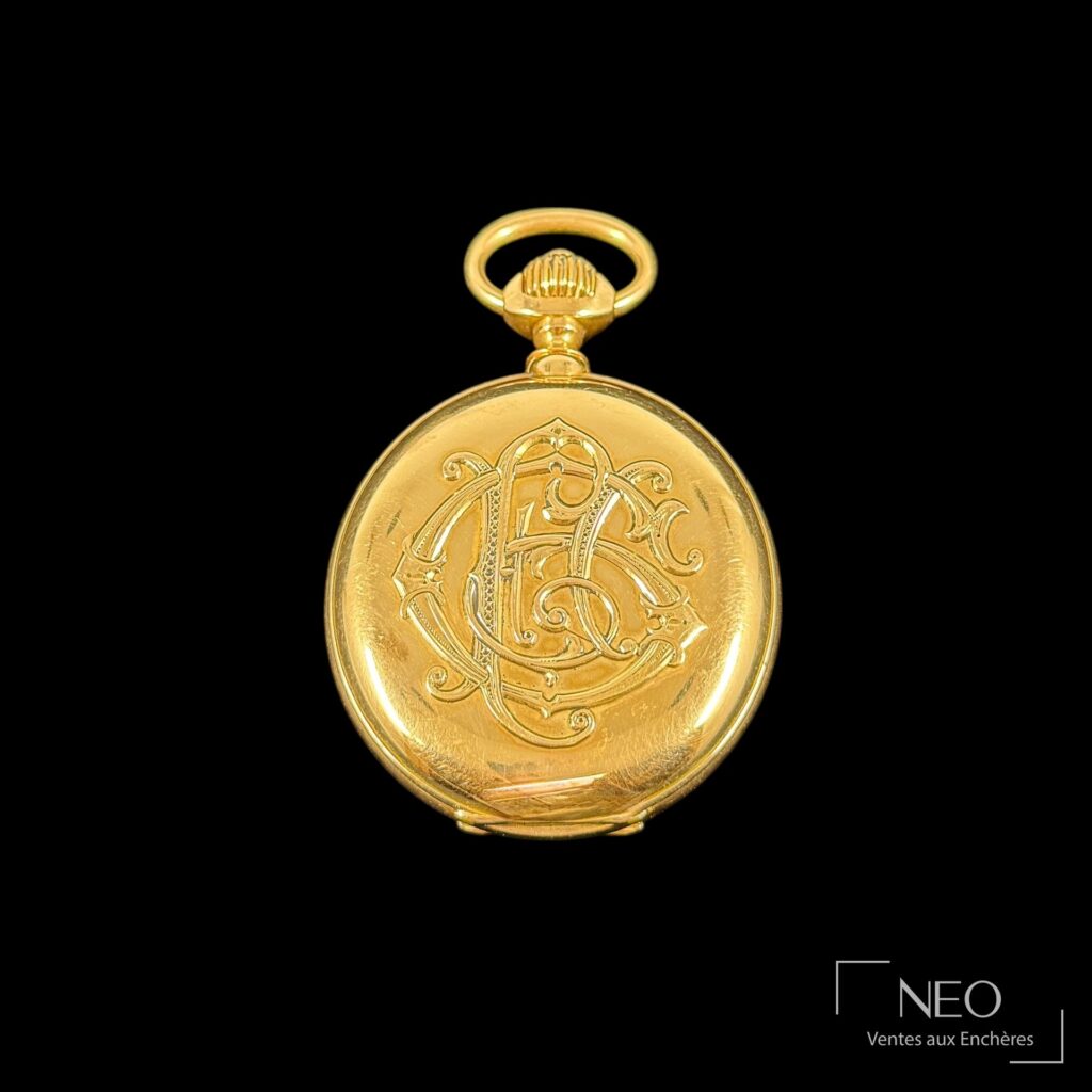Montre à gousset en or jaune 18 carats