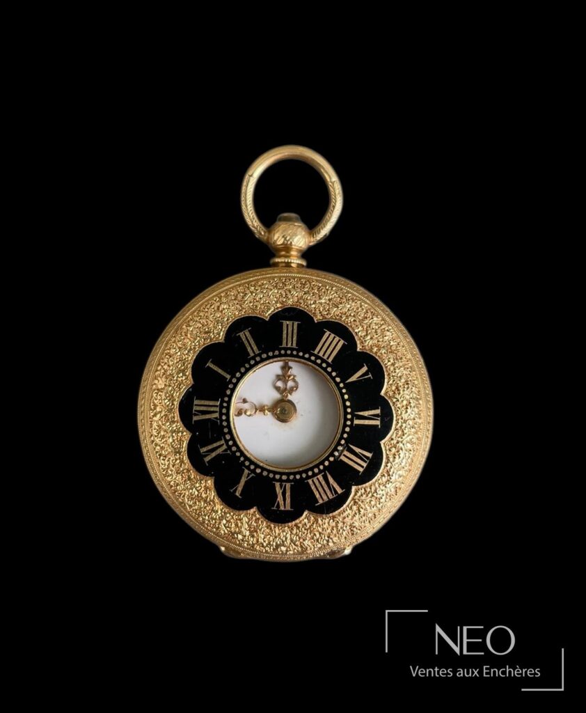 Montre à gousset en or jaune fermée