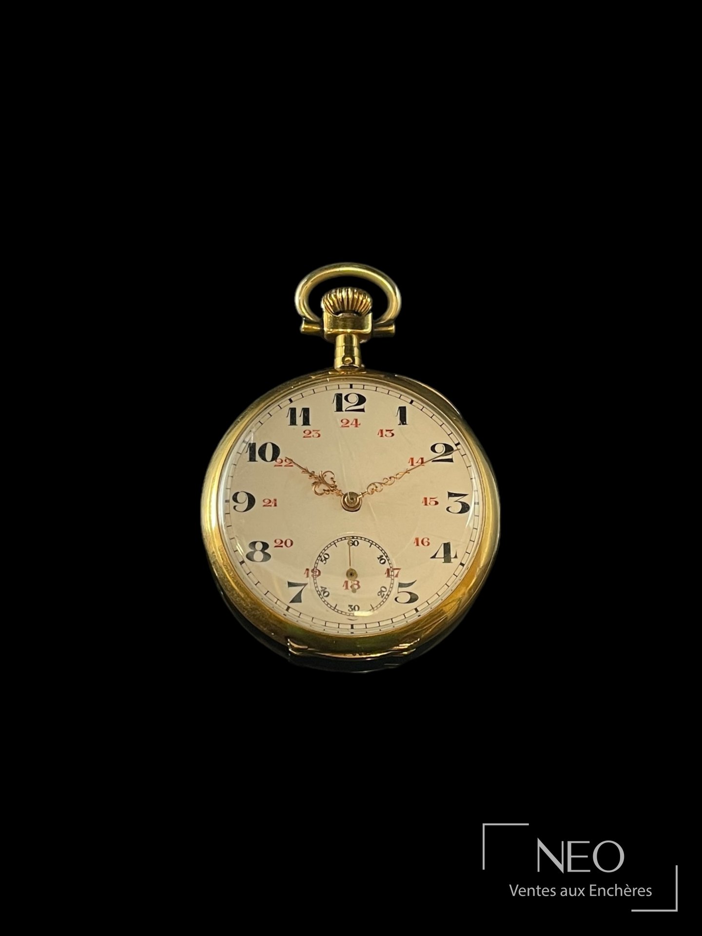 Montre à gousset en or jaune