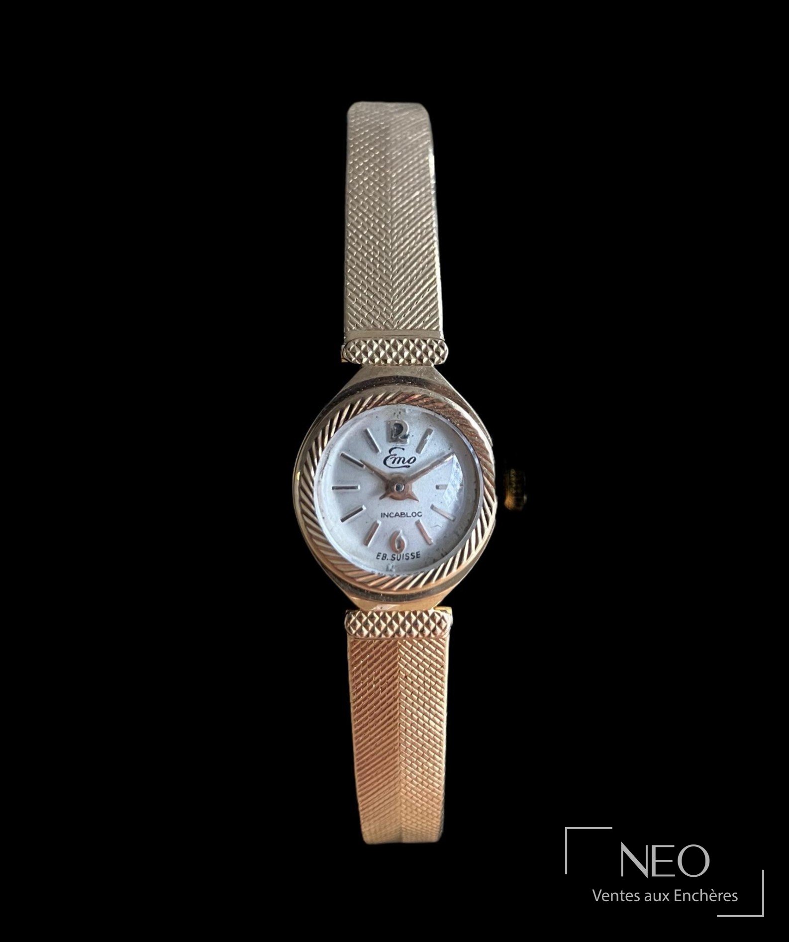 Montre bracelet EMO en or jaune 18 carats