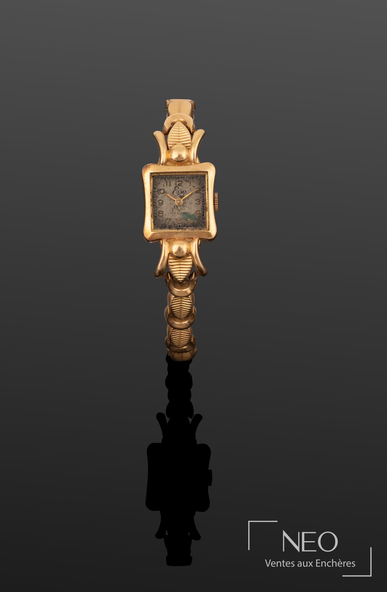 Montre-bracelet en or jaune 18 carats