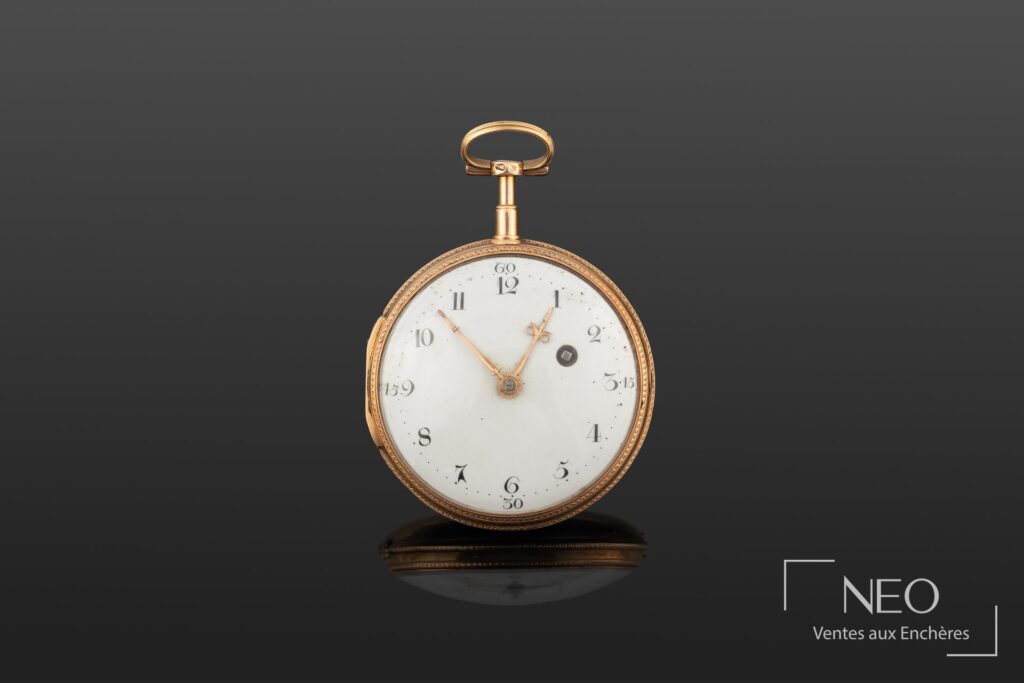 Montre de poche oignon en or jaune 18K
