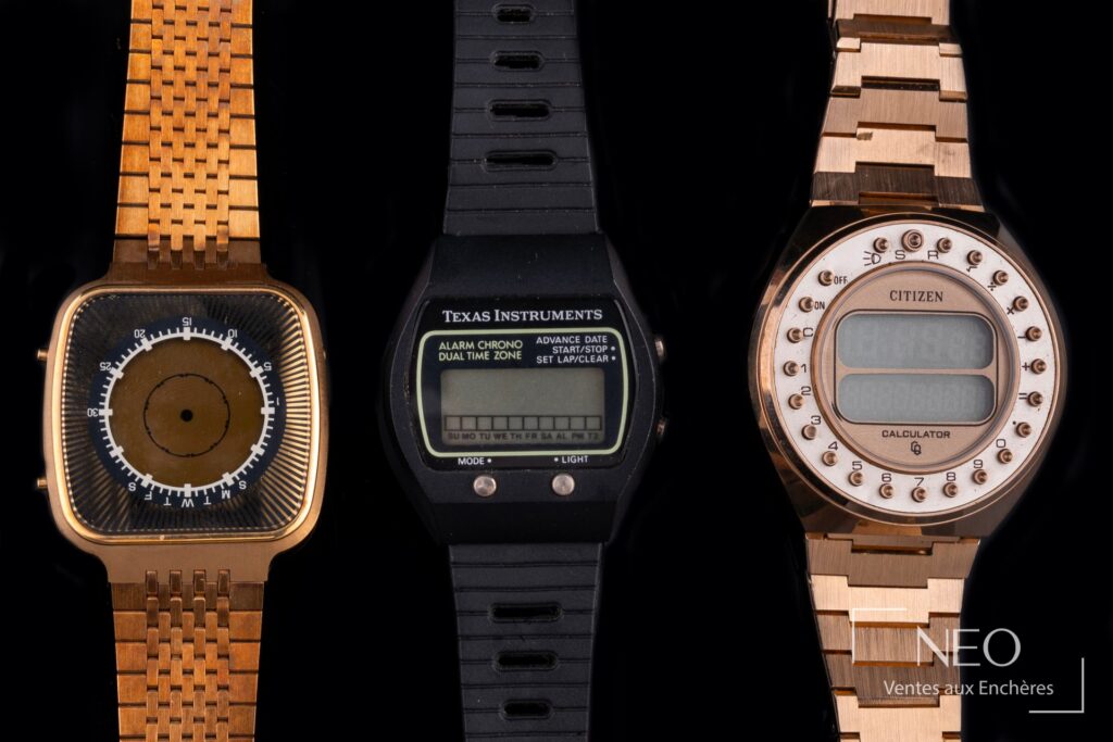 Trois montres digitales