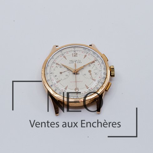 Montvis montre bracelet chronographe en or jaune 18 carats, mouvement à quartz