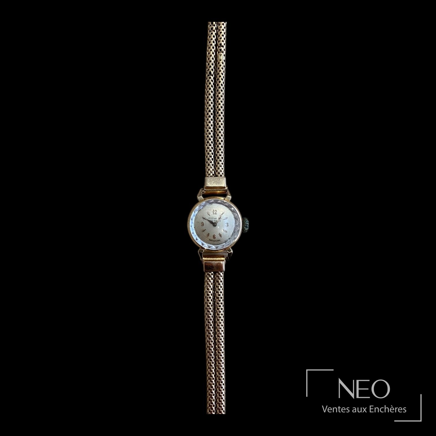 Montre bracelet Movado en or jaune