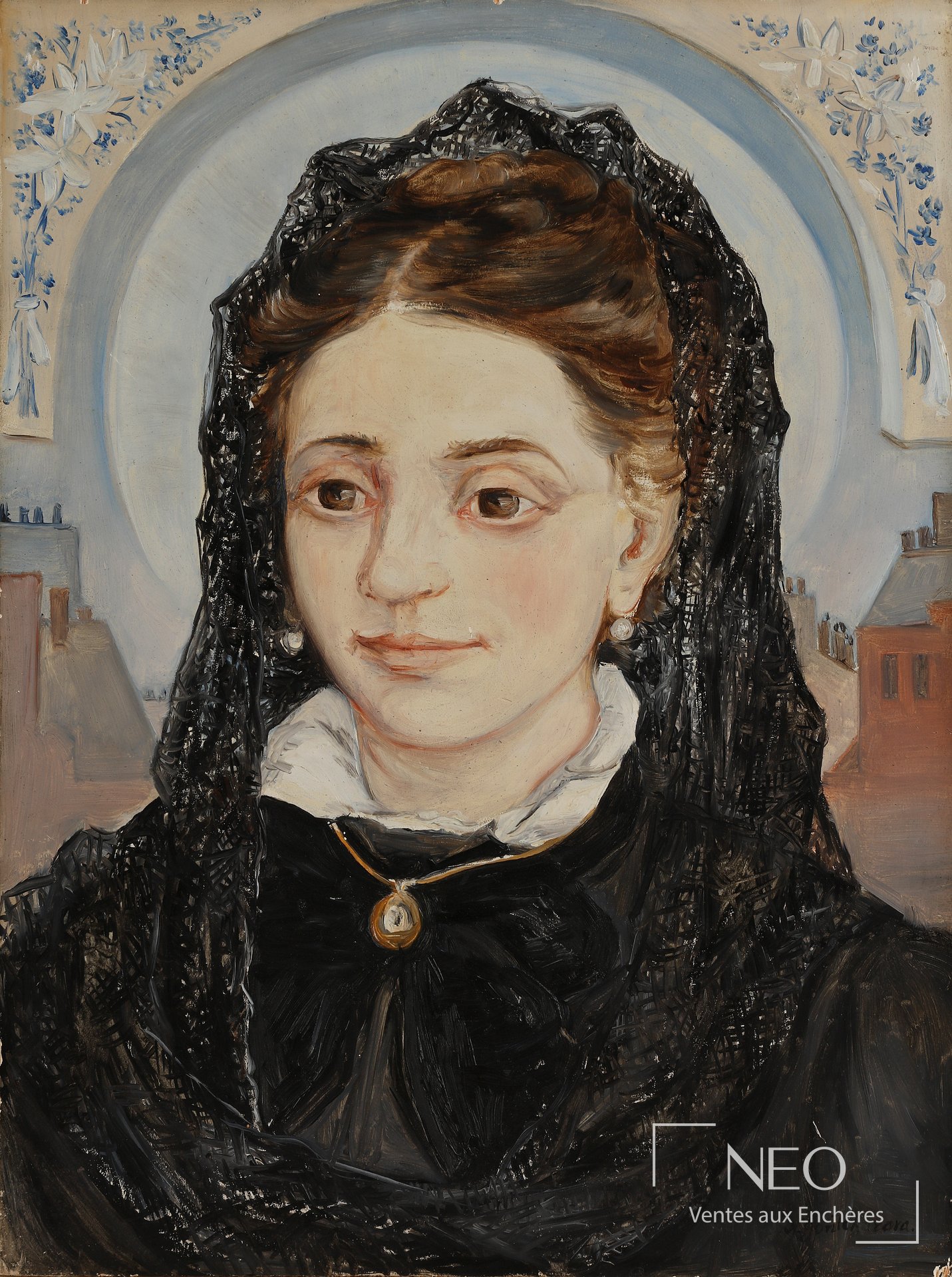 Portrait de jeune femme de Nathalie Gontcharova